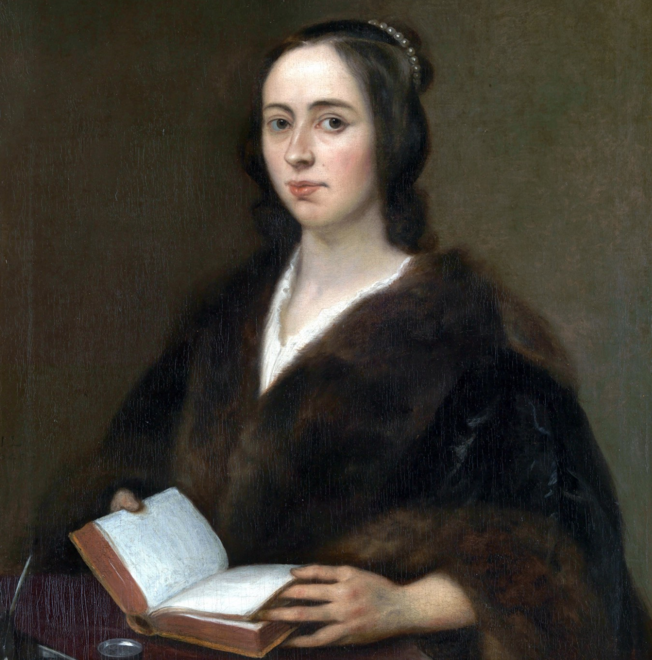 portrait of woman reading