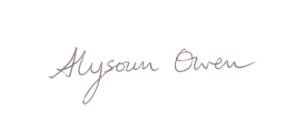 Alysoun Owen - signature