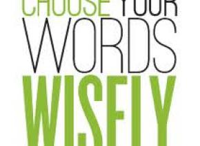 Choose Your Words Wisely text