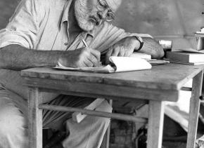 Hemingway writing